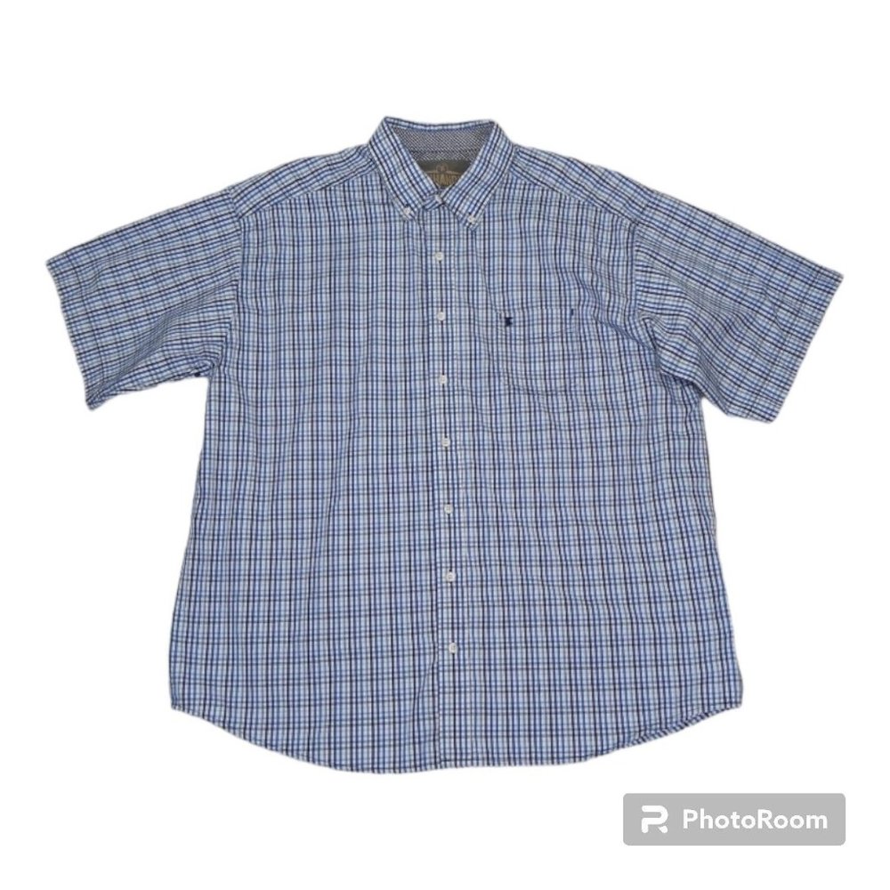 Panhandle Shirt Men's XL Tuf Cooper Performance Plaid Western Rodeo Cowboy Gorp